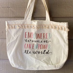 Handmade “Empowered Women” Canvas Tote